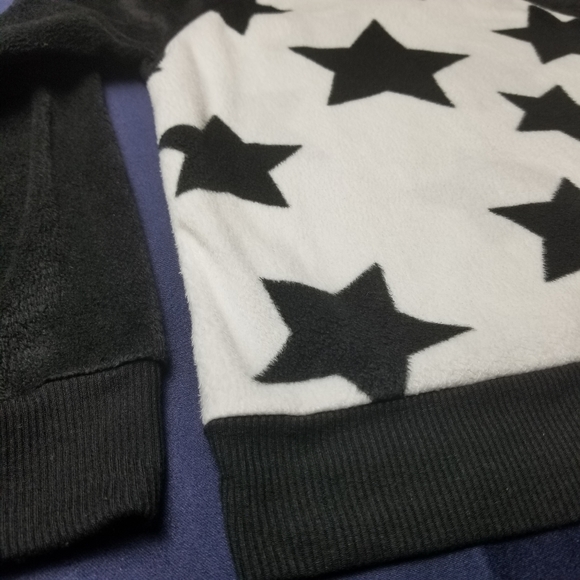 BCBGirls Black and White Sweatshirt With Stars - Picture 3 of 6